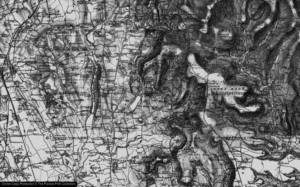 Old Map of Nether Silton, 1898 in 1898