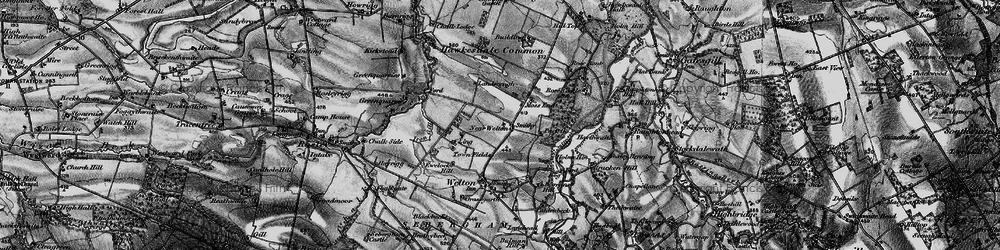 Old map of Nether Welton in 1897