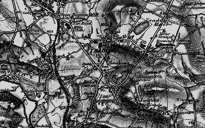 Old map of Nether Yeadon in 1898
