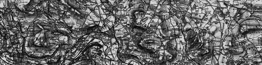Old map of Nether Yeadon in 1898