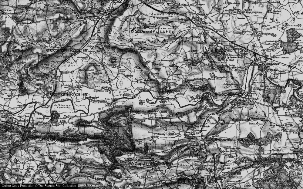 Old Map of Historic Map covering Barrowby Grange in 1898