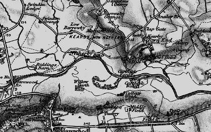 Old map of Barrowby Grange in 1898