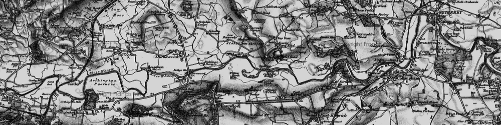 Old map of Barrowby Grange in 1898