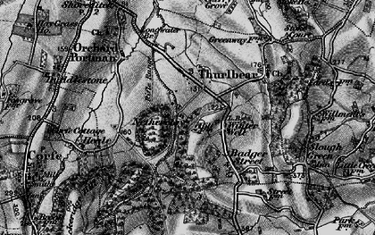 Old map of Netherclay in 1898