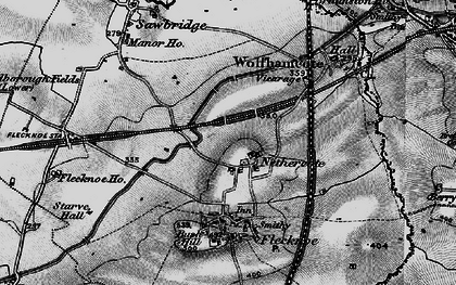 Old map of Nethercote in 1898