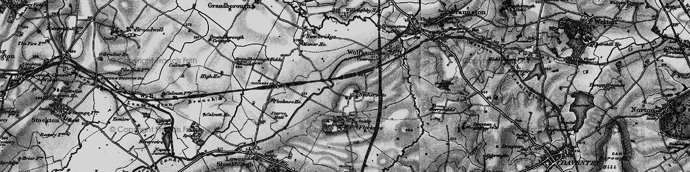 Old map of Nethercote in 1898