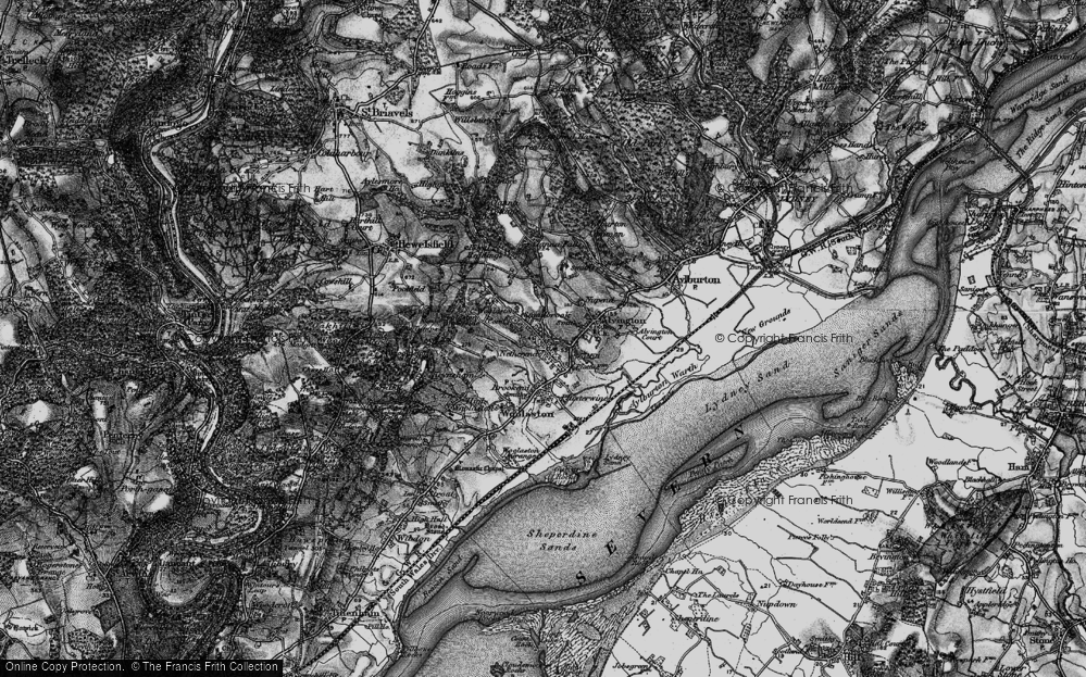 Old Map of Netherend, 1897 in 1897