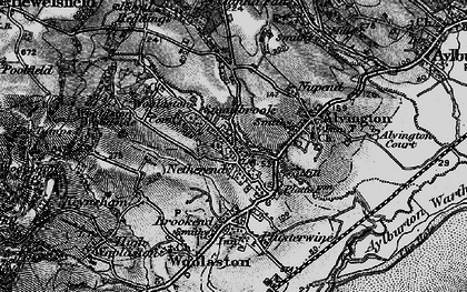 Old map of Netherend in 1897