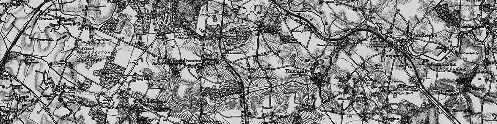 Old map of Nethergate in 1898