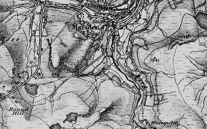 Old map of Black Moss Resr in 1896