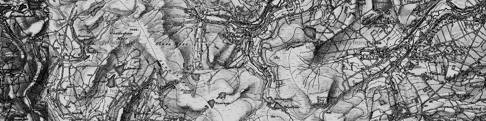 Old map of Butterly in 1896