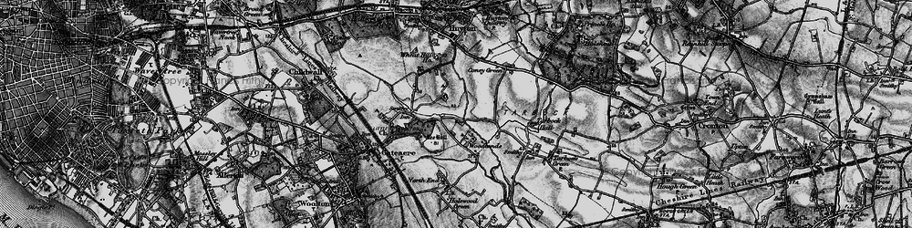 Old map of Netherley in 1896