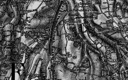 Old map of Netherne-on-the-Hill in 1895