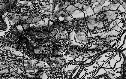 Old map of Netheroyd Hill in 1896