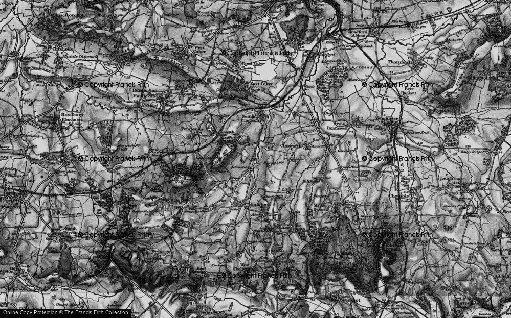 Old Map of Netherstoke, 1898 in 1898