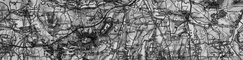 Old map of Netherstoke in 1898