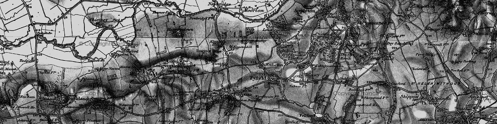 Old map of Netherton in 1895
