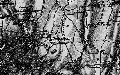 Old map of Netherton in 1898