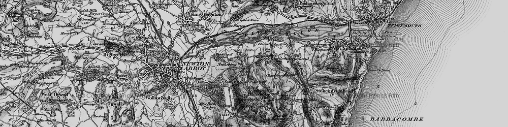 Old map of Netherton in 1898