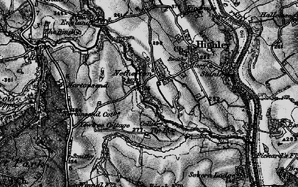 Old map of Netherton in 1899