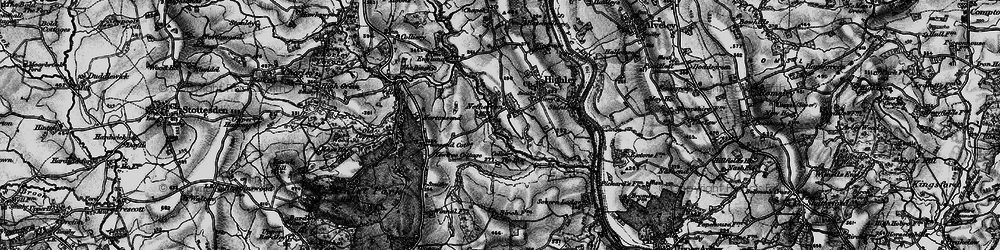 Old map of Netherton in 1899