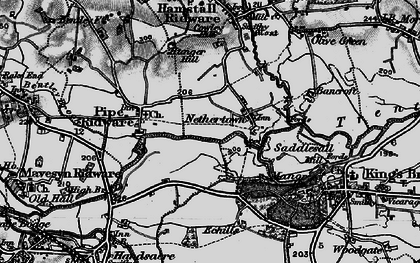 Old map of Nethertown in 1898