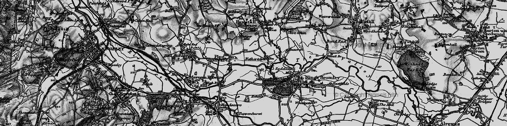 Old map of Nethertown in 1898