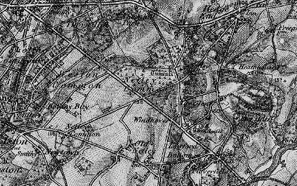 Old map of Netley Hill in 1895