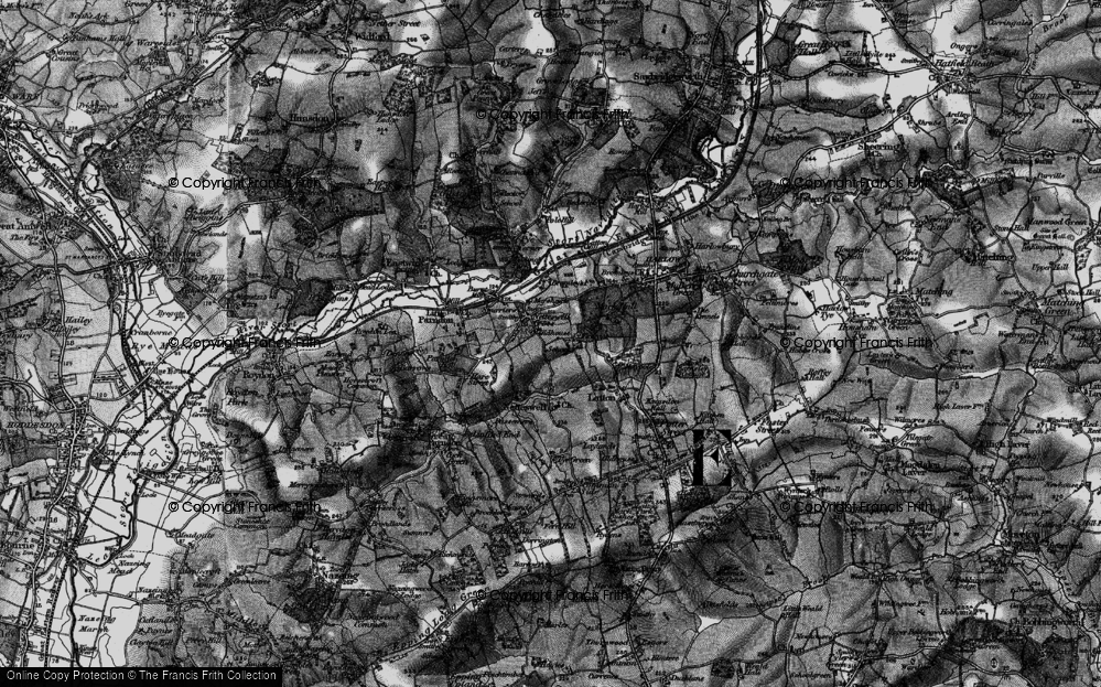 Old Map of Netteswell, 1896 in 1896