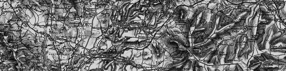 Old map of Nettlecombe in 1898