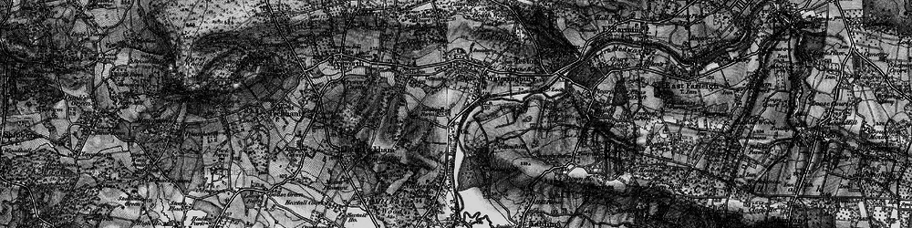 Old map of Nettlestead in 1895