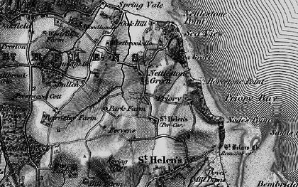 Old map of Nettlestone in 1895