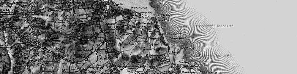 Old map of Bullen Ho in 1895