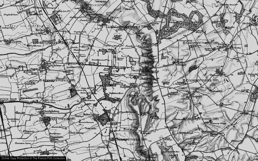 Old Map of Nettleton, 1898 in 1898