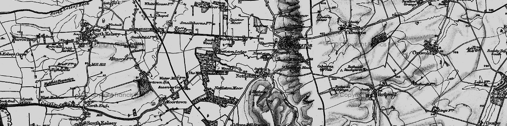 Old map of Nettleton in 1898