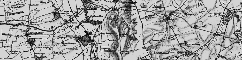 Old map of Nettleton Top in 1899