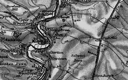 Old map of Netton in 1898