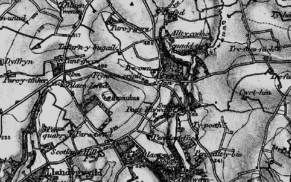 Old map of Blaeneifed in 1898