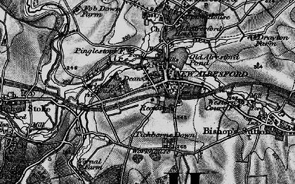 Old map of Tichborne Down in 1895