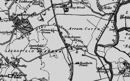 Old map of New Arram in 1898