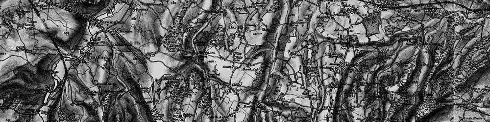 Old map of New Ash Green in 1895