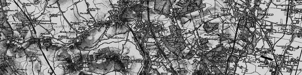 Old map of New Barnet in 1896