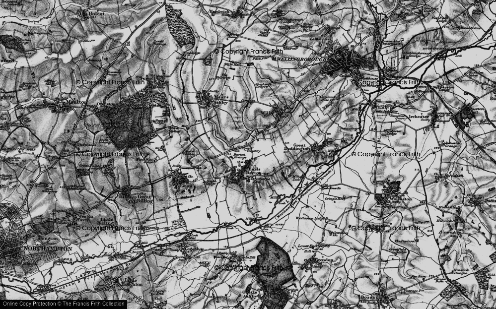 Old Map of New Barton, 1898 in 1898