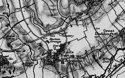 Old map of New Barton in 1898