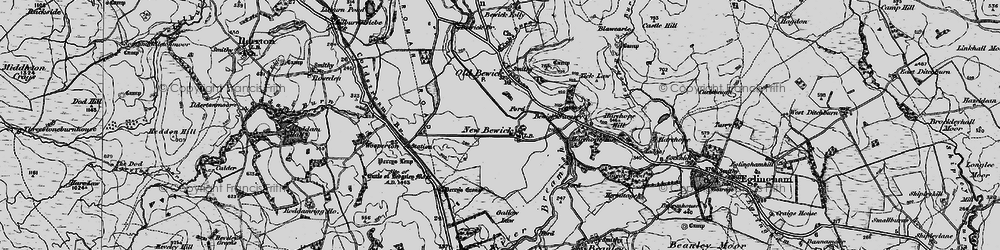 Old map of New Bewick in 1897