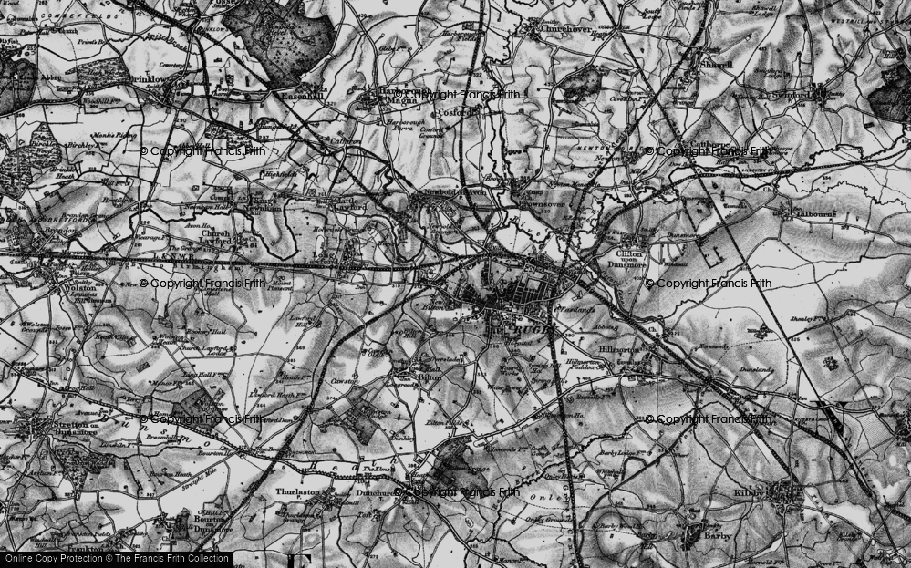 Old Map of New Bilton, 1898 in 1898