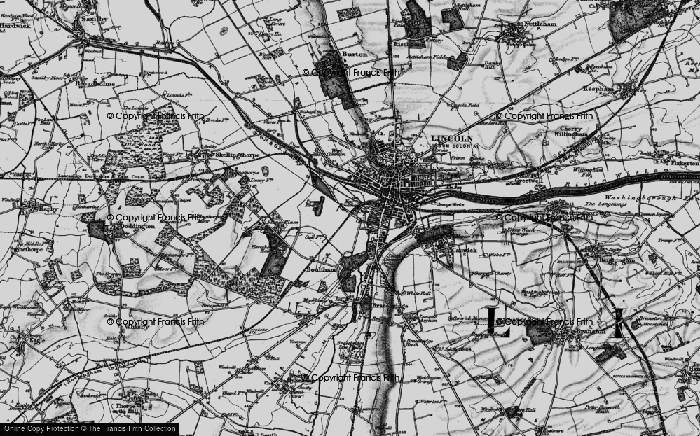 Old Map of New Boultham, 1899 in 1899