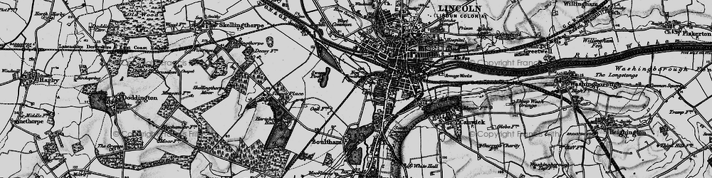 Old map of New Boultham in 1899