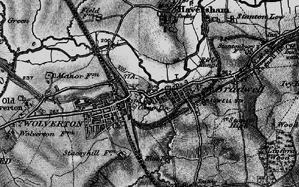 Old map of New Bradwell in 1896