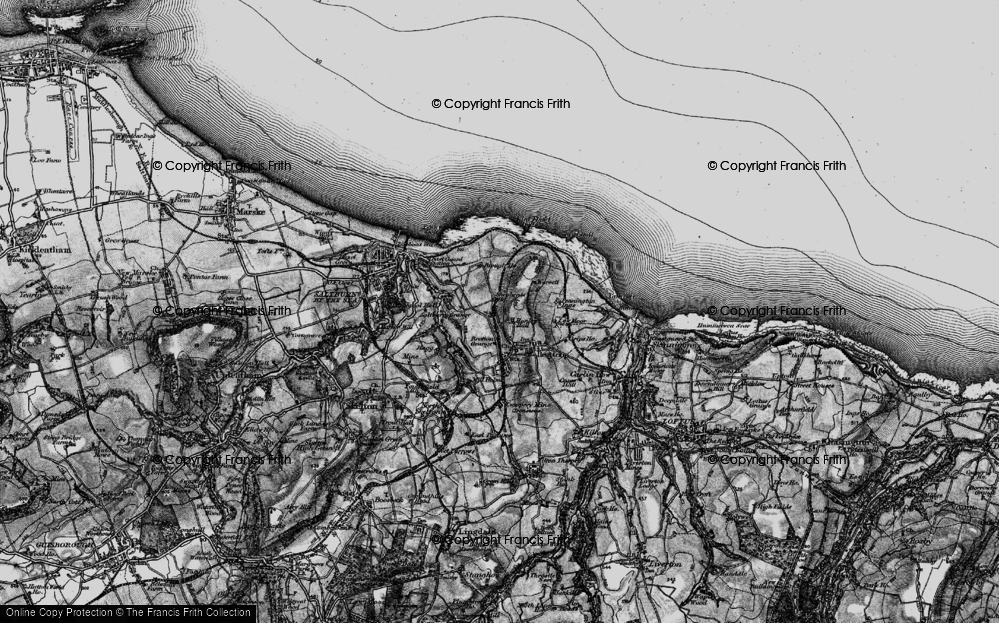 Old Map of New Brotton, 1898 in 1898